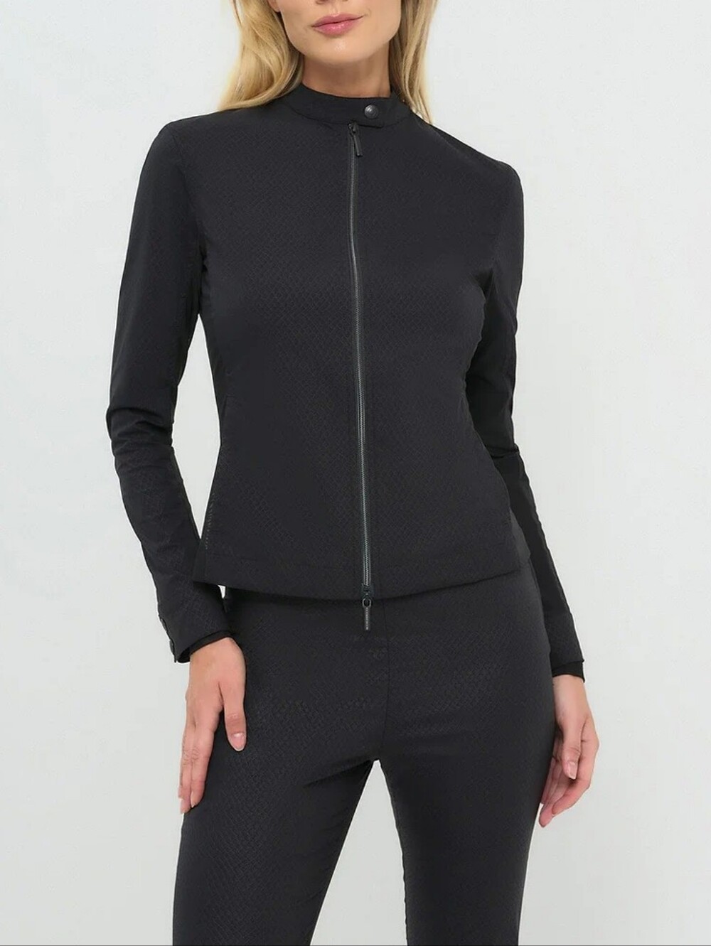 ANATOMIE Women's Small Embossed Kensington Ultra-Light Mesh Moto Jacket New